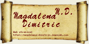Magdalena Dimitrić vizit kartica